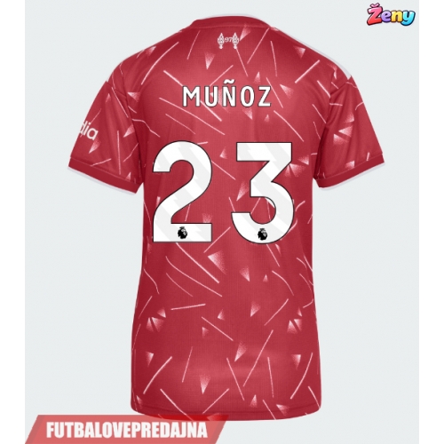 Lacne Ženy Futbalové dres Liverpool Victor Munoz #23 2026-27 Krátky Rukáv - Domáci